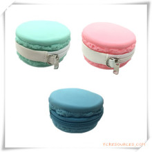 Porta moedas de silicone à prova d&#39;água em formato de bolo macaron